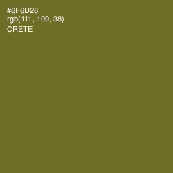 #6F6D26 - Crete Color Image