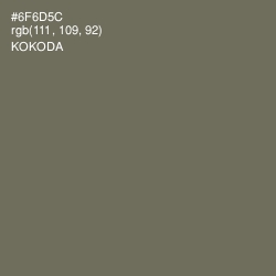 #6F6D5C - Kokoda Color Image