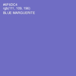 #6F6DC4 - Blue Marguerite Color Image