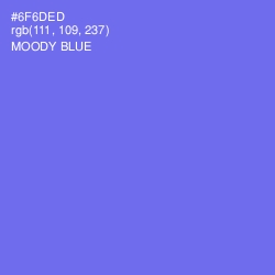 #6F6DED - Moody Blue Color Image