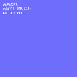 #6F6DFB - Moody Blue Color Image