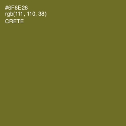 #6F6E26 - Crete Color Image