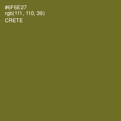 #6F6E27 - Crete Color Image