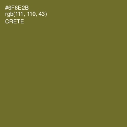 #6F6E2B - Crete Color Image