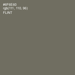 #6F6E60 - Flint Color Image