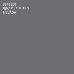 #6F6E75 - Nevada Color Image