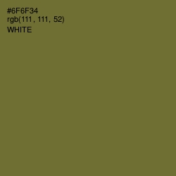 #6F6F34 - Yellow Metal Color Image