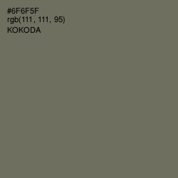 #6F6F5F - Kokoda Color Image