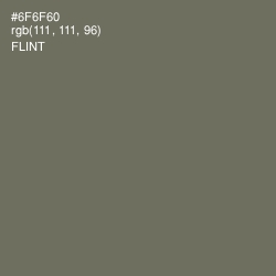 #6F6F60 - Flint Color Image