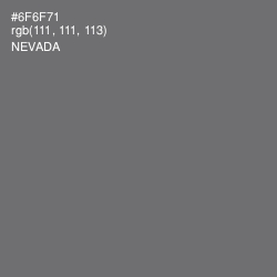 #6F6F71 - Nevada Color Image