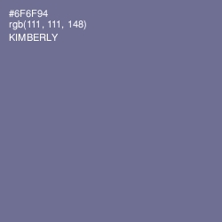 #6F6F94 - Kimberly Color Image