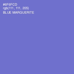 #6F6FCD - Blue Marguerite Color Image