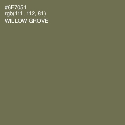 #6F7051 - Willow Grove Color Image
