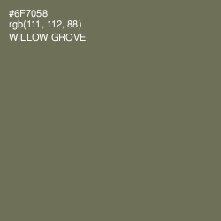 #6F7058 - Willow Grove Color Image