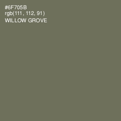 #6F705B - Willow Grove Color Image
