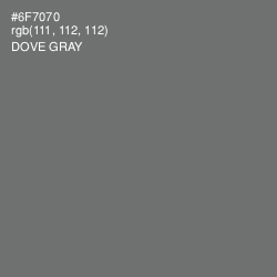 #6F7070 - Dove Gray Color Image
