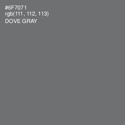 #6F7071 - Dove Gray Color Image