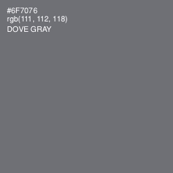 #6F7076 - Dove Gray Color Image