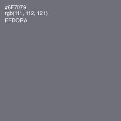 #6F7079 - Fedora Color Image