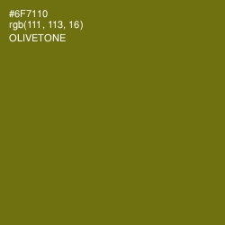 #6F7110 - Olivetone Color Image