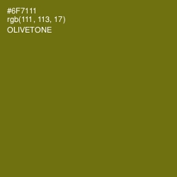 #6F7111 - Olivetone Color Image