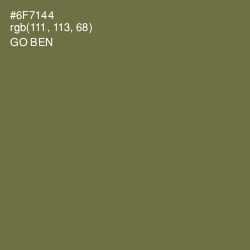 #6F7144 - Go Ben Color Image