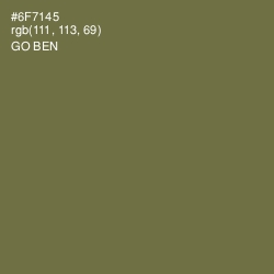 #6F7145 - Go Ben Color Image