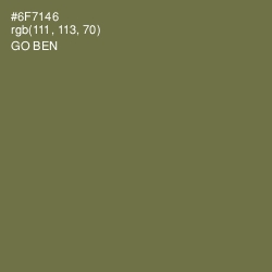 #6F7146 - Go Ben Color Image
