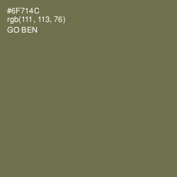 #6F714C - Go Ben Color Image