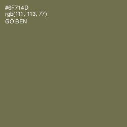 #6F714D - Go Ben Color Image