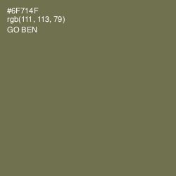 #6F714F - Go Ben Color Image