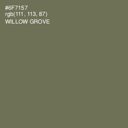 #6F7157 - Willow Grove Color Image