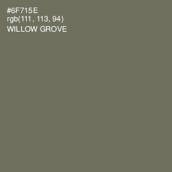 #6F715E - Willow Grove Color Image