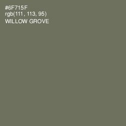 #6F715F - Willow Grove Color Image