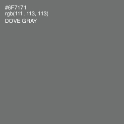 #6F7171 - Dove Gray Color Image