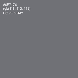 #6F7176 - Dove Gray Color Image