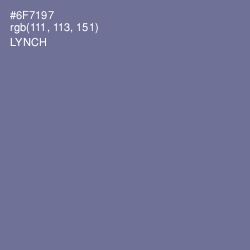 #6F7197 - Lynch Color Image