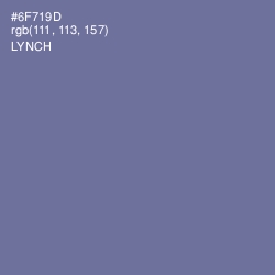 #6F719D - Lynch Color Image