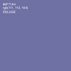 #6F71A4 - Deluge Color Image