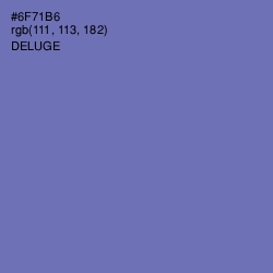 #6F71B6 - Deluge Color Image