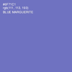 #6F71C1 - Blue Marguerite Color Image