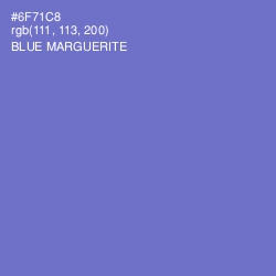 #6F71C8 - Blue Marguerite Color Image