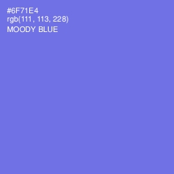 #6F71E4 - Moody Blue Color Image