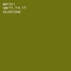 #6F7211 - Olivetone Color Image