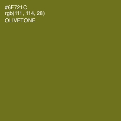 #6F721C - Olivetone Color Image