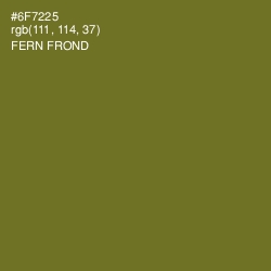 #6F7225 - Fern Frond Color Image