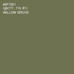 #6F7251 - Willow Grove Color Image