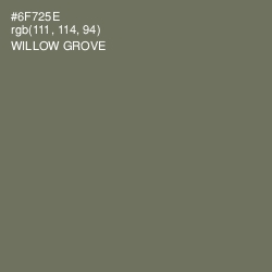 #6F725E - Willow Grove Color Image