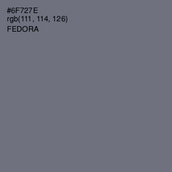 #6F727E - Fedora Color Image