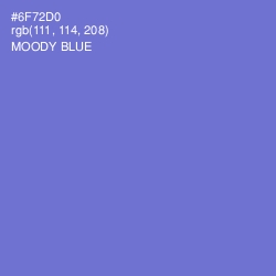 #6F72D0 - Moody Blue Color Image
